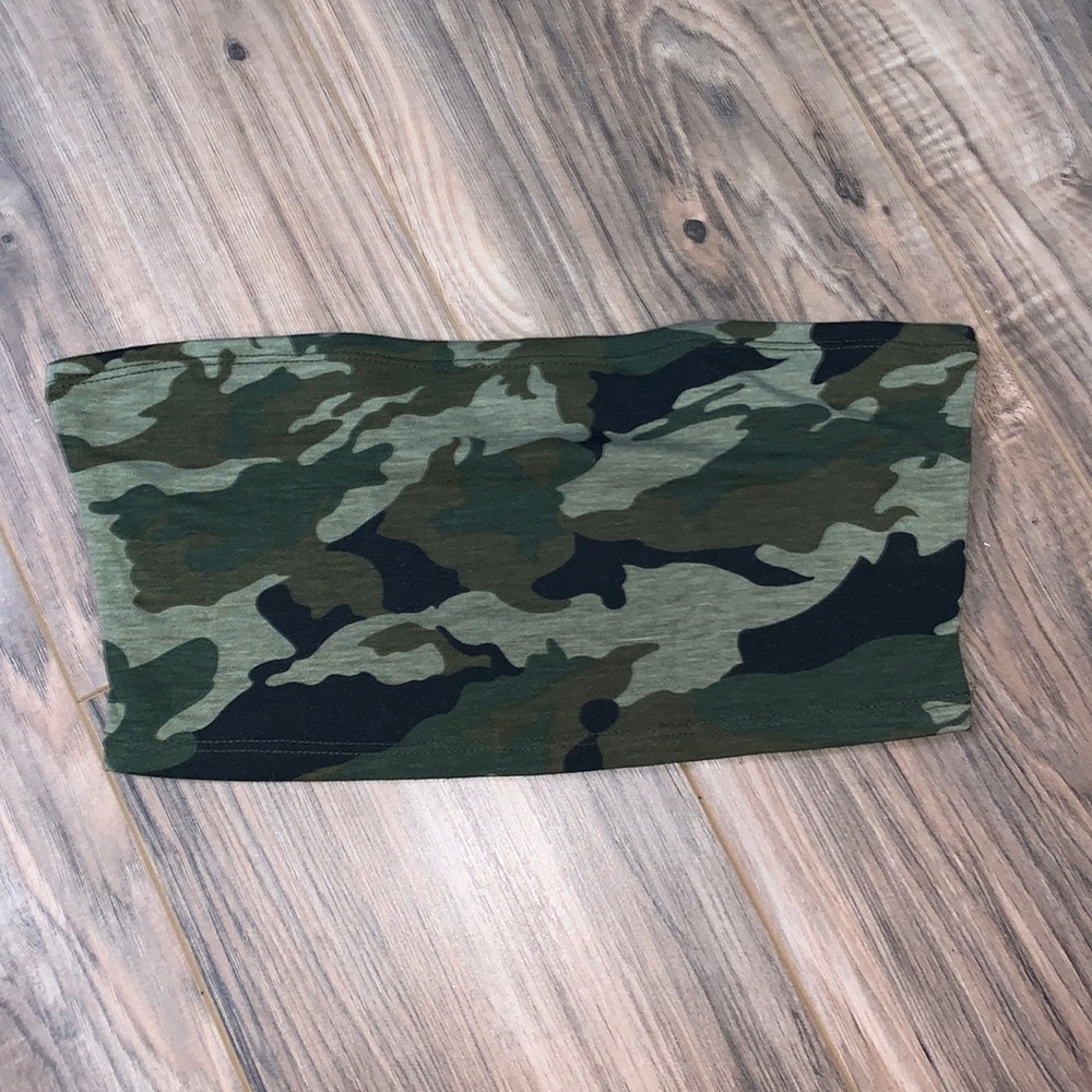 camo tube top